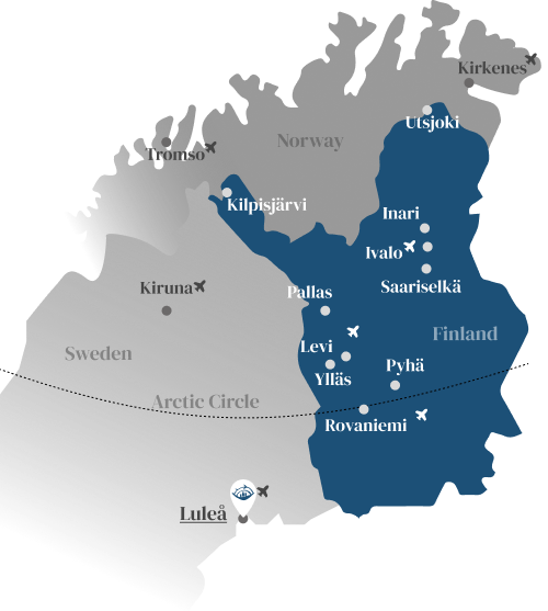 Luelå on map