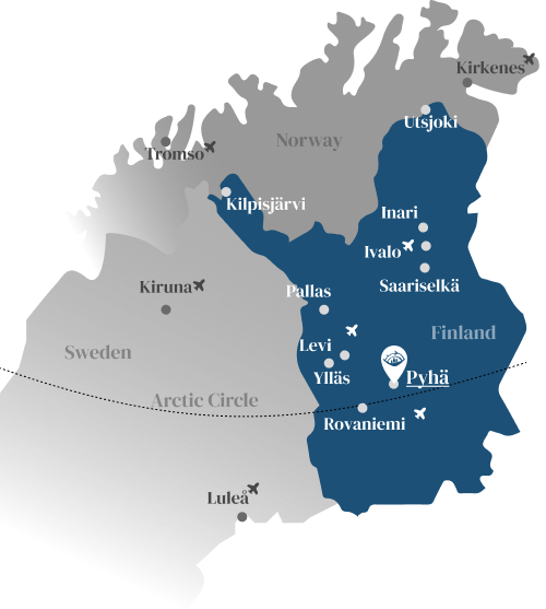 Pyhä on map